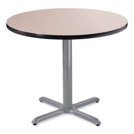 NPS - CT Series Gray Nebula 36"Dia x 30"H Cafe Table with Gray X-Base