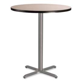 NPS - CT Series Gray Nebula 36"Dia x 42"H Cafe Table with Gray X-Base