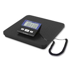 PS150 Slimline Portable Bench Scale, 150 lbs/70 kg Capacity, 11.8 x 11.8 x 1.34 Platform, Black