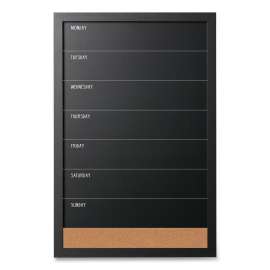 Message Board Sets, Assorted Sizes and Colors, Black MDF Frame, 3/Pack