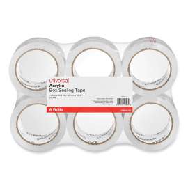 Moving and Storage Packing Tape, 3" Core, 1.88" x 54.6 yd, Clear, 6/Pack