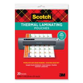 Dry Erase Thermal Laminating Pouches - 20 Count
