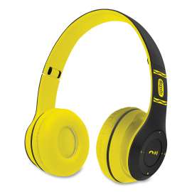 Crayola - Black/Yellow Boost Active Wireless Headphones
