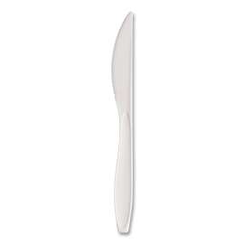 Reliance Mediumweight Cutlery, Standard Size, Knife, Bulk, White, 1000/Carton