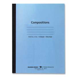 Flexible Cover Composition Notebook, Wide/Legal Rule, Blue Cover, (48) 10.5 x 8 Sheets, 72/Carton, Ships in 4-6 Business Days