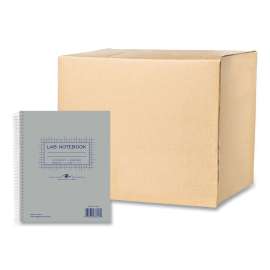 Lab and Science Carbonless Notebook, Quadrille Rule (4 sq/in), Gray Cover, (100) 11 x 9 Sheets, 12/Carton