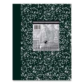 Lab and Science Marble Notebook, Quadrille Rule (5 sq in), Green Marble Cover, (60) 10.13 x 7.88 Sheets, 24/Carton