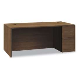 10500 Series Single Full-Height Pedestal Desk, Right: Box/Box/File, 72" x 36" x 29.5", Pinnacle
