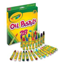 Oil Pastels, 28 Assorted Colors, 28/Pack