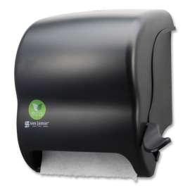 Ecological Green Towel Dispenser, 12.49" x 8.6" x 12.82", Black