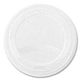 89 Series Hot Cup Lids, Fits 89-Series Hot Cups, White, 1,000/Carton