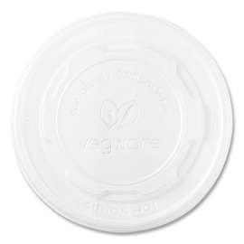 115-Series Flat Hot Lids, For Use With 115-Series Soup Containers, White, Plastic, 500/Carton