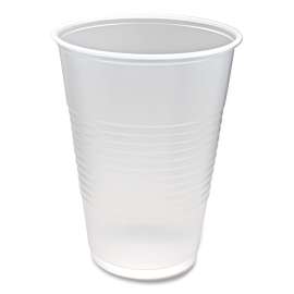 RK Ribbed Cold Drink Cups, 10 oz, Clear, 100/Sleeve, 25 Sleeves/Carton