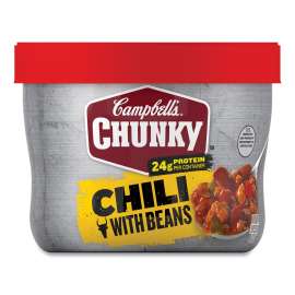 Chunky Chili with Beans, 15.25 oz Bowl, 8/Carton, Ships in 1-3 Business Days