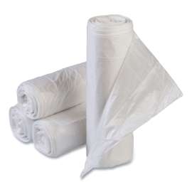 High-Density Commercial Can Liners Value Pack, 30 gal, 11 microns, 30" x 36", Clear, 25 Bags/Roll, 20 Rolls/Carton