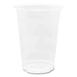PET Plastic Cups, 10 oz, Clear, 1,000/Carton