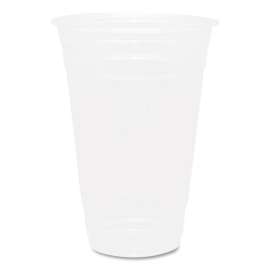 PET Plastic Cups, 20 oz, Clear, 1,000/Carton