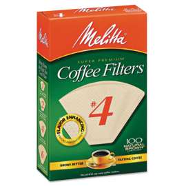 Coffee Filters, 8 to 12 Cup Size, Cone, 1,200/Carton