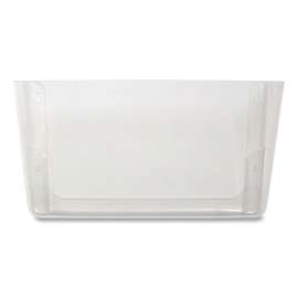 Unbreakable Plastic Wall File, Letter Size, 13" x 3.69" x 7.16", Clear