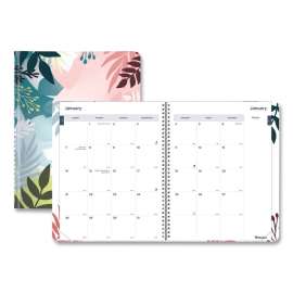 Monthly 14-Month Planner, Floral Watercolor Artwork, 11 x 8.5, Multicolor Cover, 14-Month (Dec to Jan): 2022 to 2024