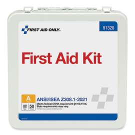 ANSI 2021 Type III First Aid Kit for 50 People, 184 Pieces, Metal Case