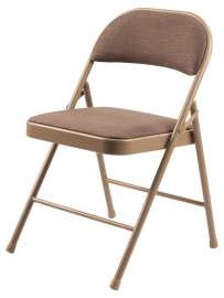 NPS - 970 Series Star Trail Brown Fabric Padded Folding Chairs (Pack of 4)