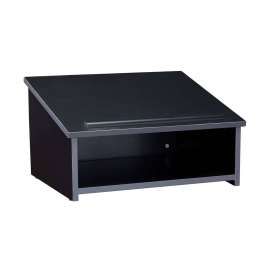 NPS - 22 Series Black Wood Non-Sound Tabletop Lectern