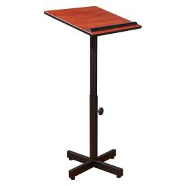 NPS - Wild Cherry Wood Non-Sound Portable Lectern Stand