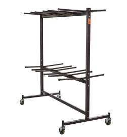 NPS - Powder-Coated Steel Double-Tier Hanging 84 Folding Chair Dolly