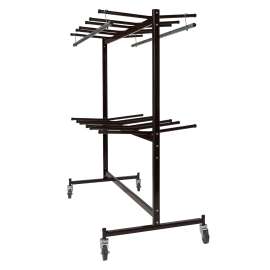 NPS - Powder-Coated Steel Folding Chair Storage Truck with Chekerette Bar