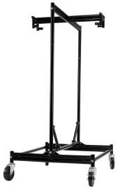 NPS - Black Steel Stage Dolly for 36"W or 48"W Stages