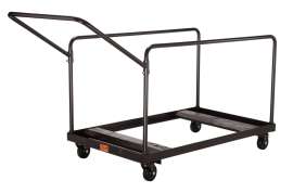 NPS - Powder-Coated Steel 10 Folding Table Vertical Storage Dolly for 60" Round Tables