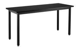 NPS - Steel Series Black 54"L x 24"W x 30"H Science Table with Chemical Resistant Top