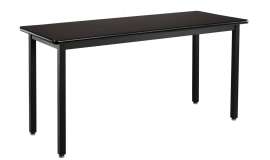 NPS - Steel Series Black 60"L x 24"W x 30"H Science Table with HPL Top