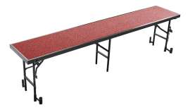 NPS - Red Carpet 96"L x 18"W x 24"H Standing Straight Choral Riser
