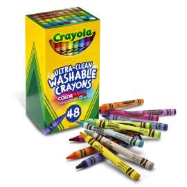Ultra-Clean Washable Crayons, Regular Size, Pack of 48