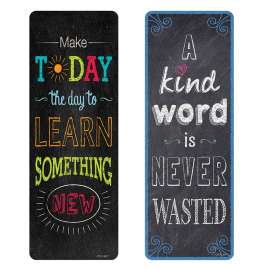 Chalk It Up! Motivational Quotes Bookmarks, Pack of 30