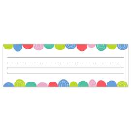 Rainbow Drops Name Plates, 9-1/2" x 3-1/4", Pack of 36