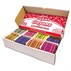 Crayon Class Pack, 8 Color, 400 Count Box