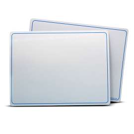 Magnetic Dry Erase Learning Mat, Two-Sided Plain, 9" x 12", Pack of 24