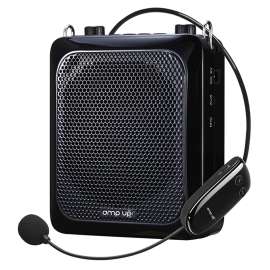 Amp-Up Personal UHF Voice Amplifier with Wireless Microphone  up to 40 Channels without Interference!