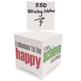 Inspirational Sticky Notes Memo Cube, 2-3/4", 550 Sheets