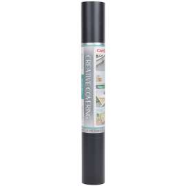 Creative Covering Adhesive Covering, Black, 18" x 50 ft