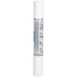 Creative Covering Adhesive Covering, White, 18" x 50 ft