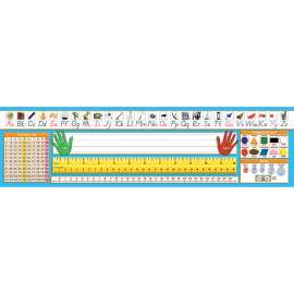 Primary Modern Manuscript Counting 1-120 Desk Plate, Pack of 36