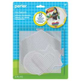 Small & Large Basic Shapes Clear Pegboards, Pack of 5
