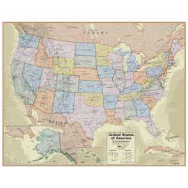 Boardroom Series United States Laminated Wall Map