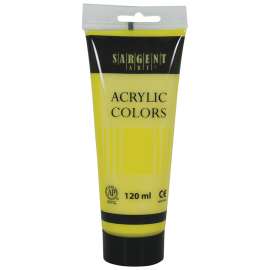 Acrylic Paint Tube, 120 ml, Lemon Yellow Cadmium