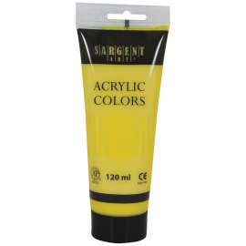 Acrylic Paint Tube, 120 ml, Yellow/Primary Yellow