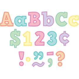 Pastel Pop Bold Block 4" letters Combo Pack, Pack of 230